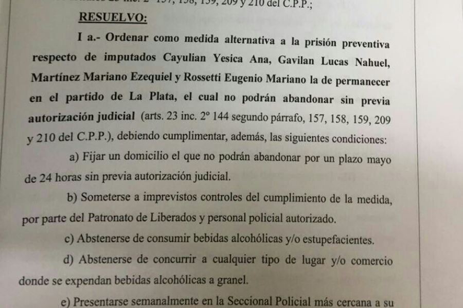 Insólito: La justicia penal platense liberó a cinco acusados por secuestro y violación de una menor