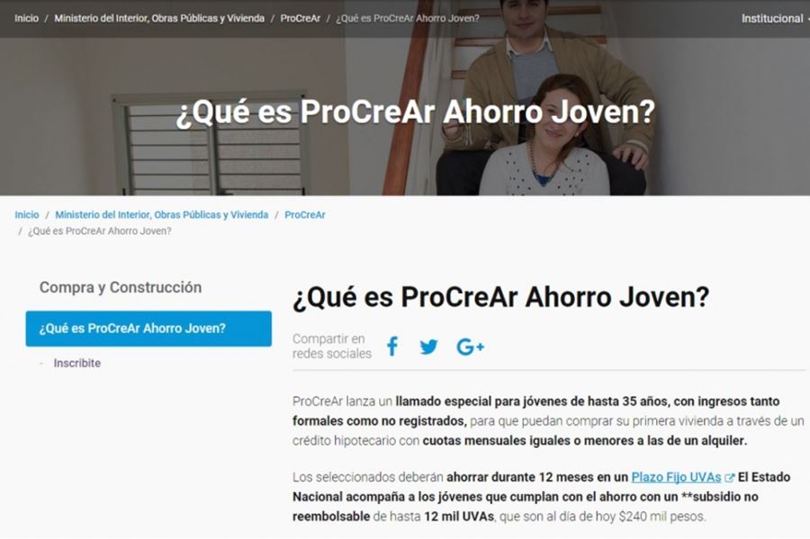 Casa propia: El nuevo Procrear lanzado para jóvenes, colapsado