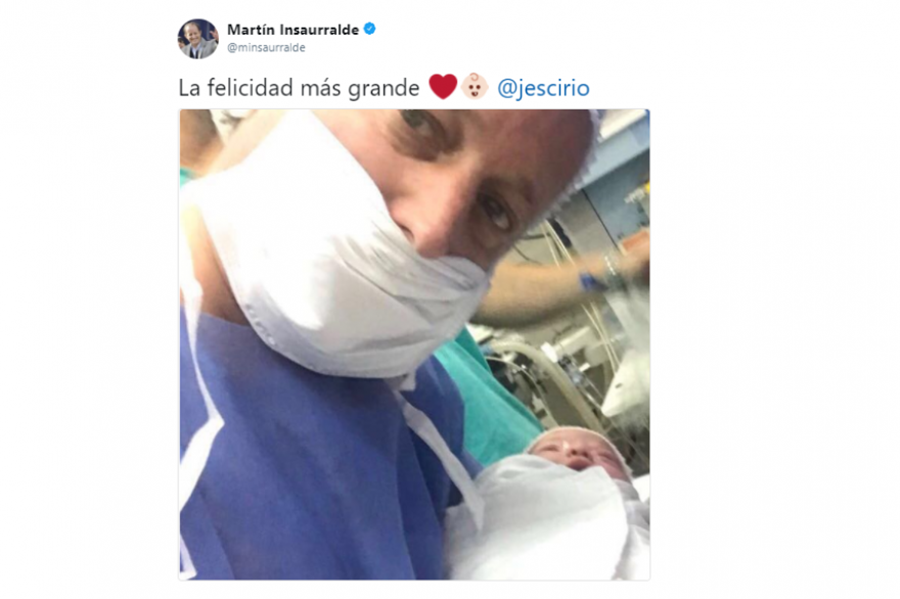 Nació la hija del intendente Martín Insaurralde y Jésica Cirio