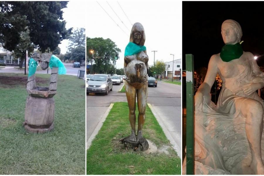 En fotos: La Plata amaneció intervenida para apoyar la despenalización del aborto