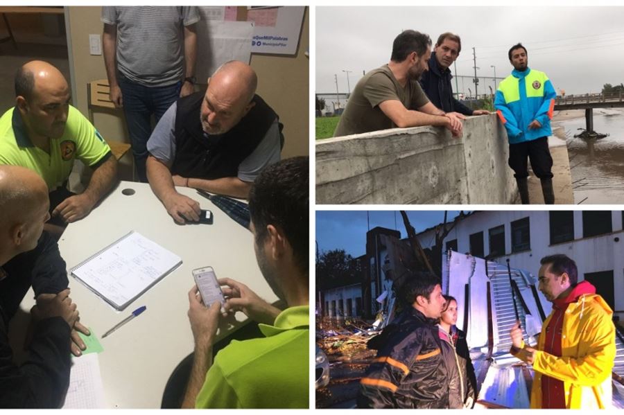 Pocos intendentes en las fotos: Una recorrida por los municipios afectados por la tormenta