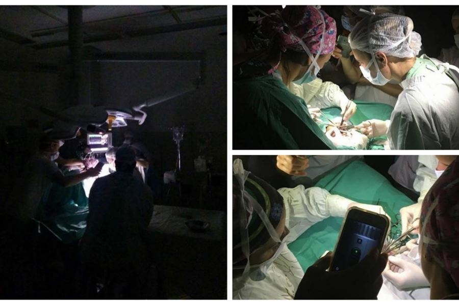 Por un apagón, médicos del Hospital de Niños de La Plata tuvieron que operar bajo la luz de los celulares