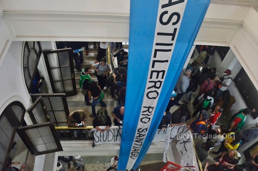 Procesaron a los dirigentes de ATE por la toma de Astilleros del ministerio de Economía en La Plata