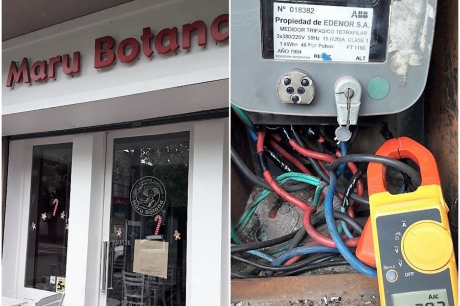 Edenor escrachó a Maru Botana en las redes: Su local de San Isidro estaba colgado de la luz