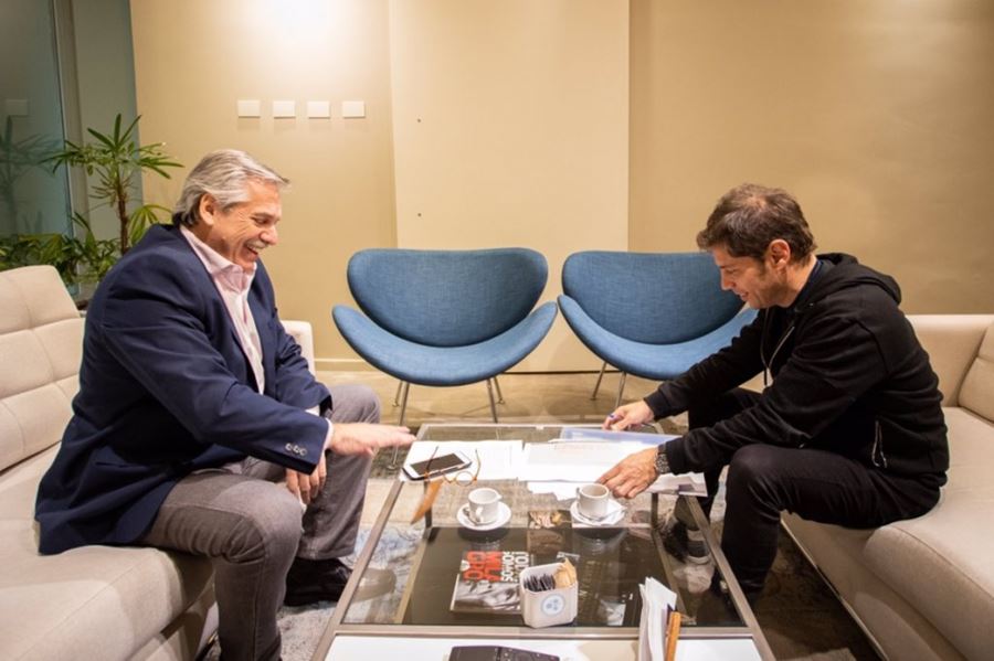 Alberto Fernández y Kicillof  se reunieron para delinear la campaña bonaerense