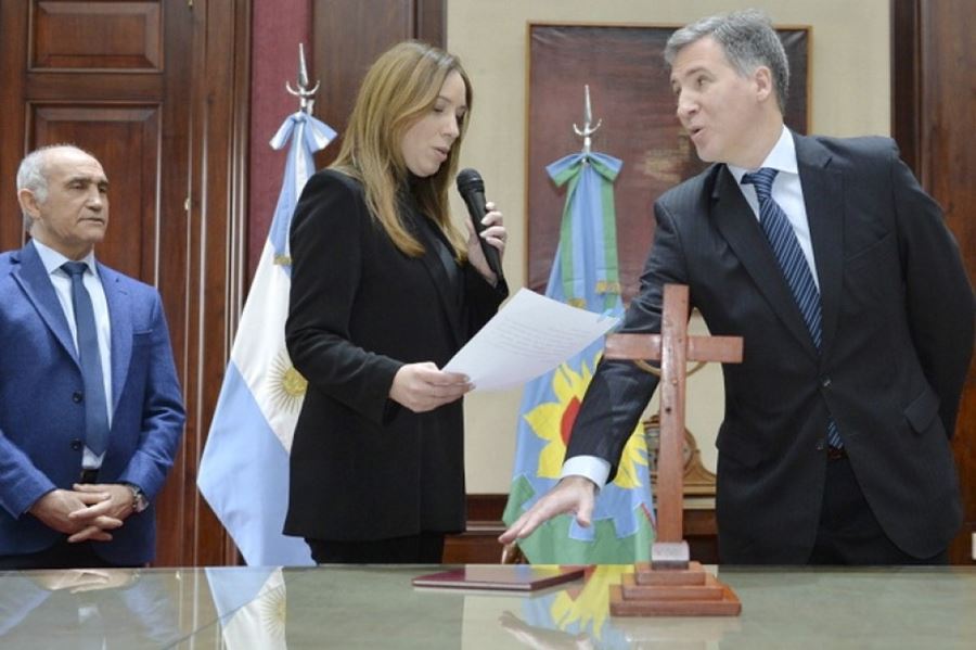 Tras la salida de Lacunza, Vidal le tomó juramento a Damián Bonari como ministro de Economía
