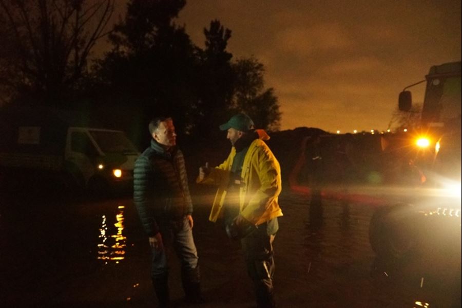 Inundaciones: Fernando Gray recorrió zonas afectadas
