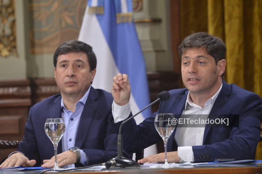Kicillof y Daniel Arroyo firmaron el convenio por el programa "Argentina contra el Hambre"