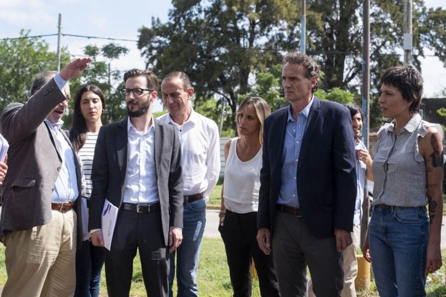 Los ministros Simone y Katopodis recorrieron obras en Quilmes de cara a construir una agenda en común