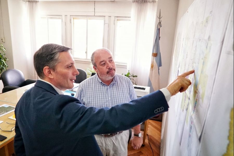 Gray busca reactivar las obras hídricas paradas en Esteban Echeverría