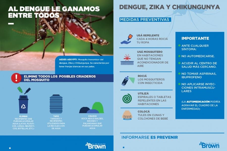 En Almirante Brown brindaron charlas en escuelas para informar sobre dengue y coronavirus