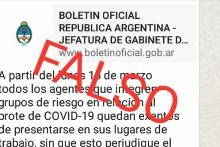 El Gobierno advierte sobre un falso texto de decreto que está circulando