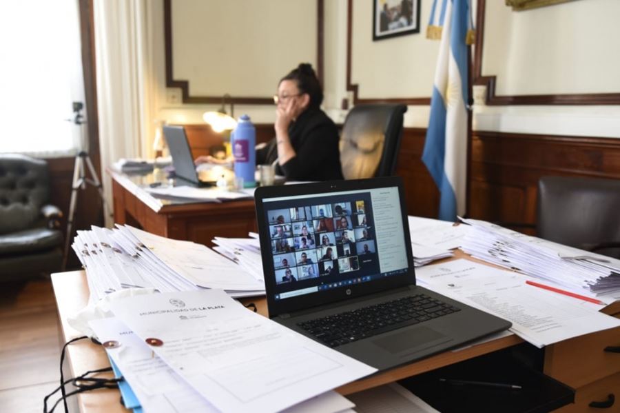 Concejales de La Plata sesionaron vía teleconferencia por primera vez en la historia