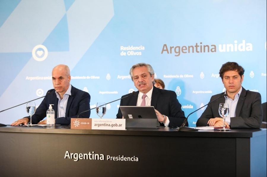 Cuarentena: El Presidente analizará con Kicillof y Rodríguez Larreta la situación en el AMBA