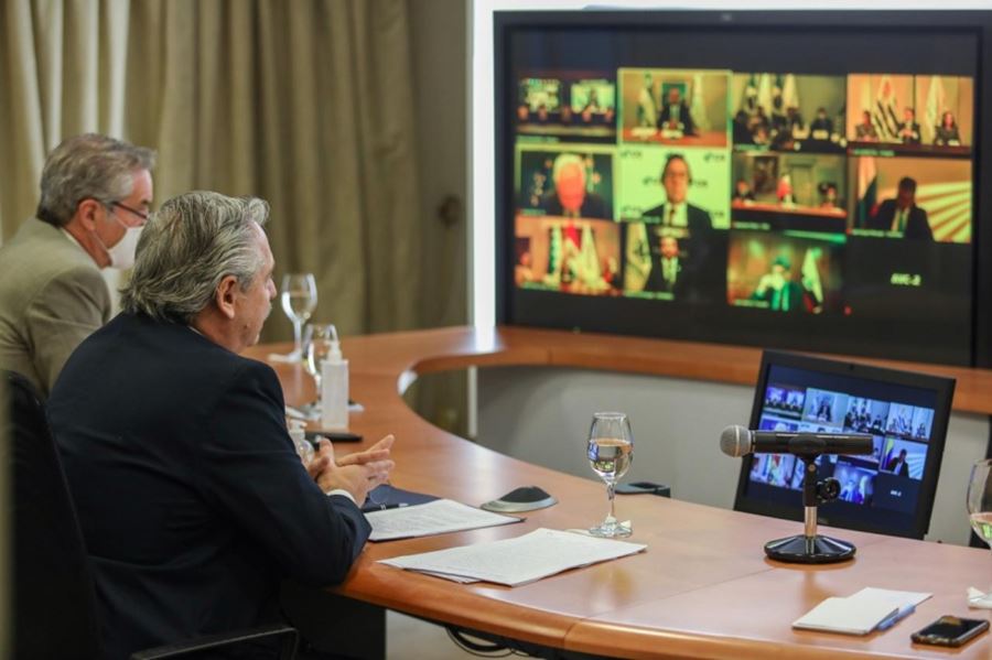 Por primera vez en la historia, la cumbre del Mercosur se realizó de manera virtual