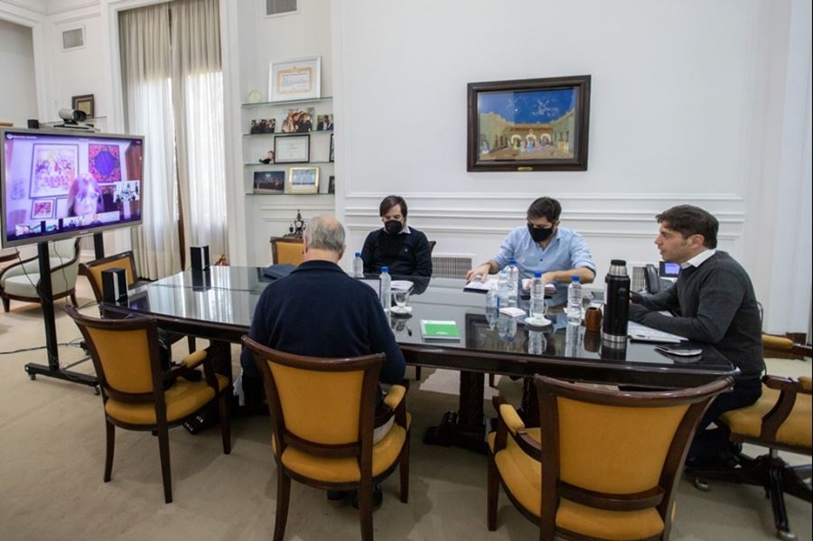 Kicillof se reunió con los intendentes del AMBA y el comité de expertos para definir la continuidad del aislamiento