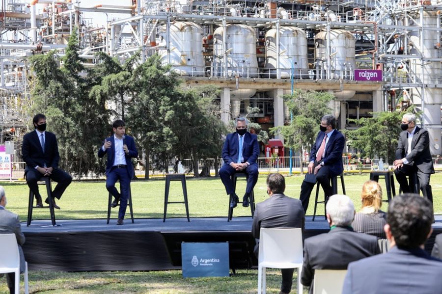 La petrolera Raízen anunció una inversión histórica junto a Alberto Fernández y Kicillof