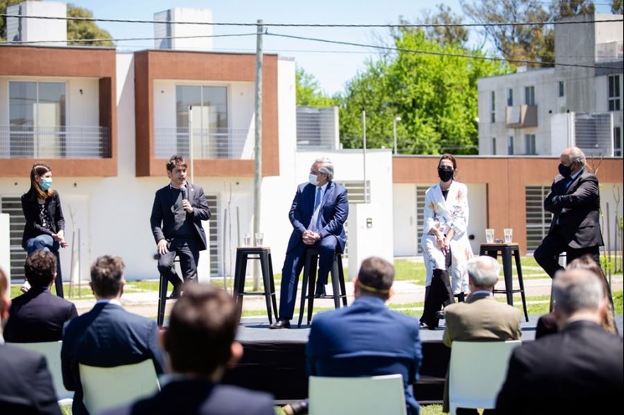 Axel Kicillof: “Hoy contamos con la decisión política de terminar las obras que fueron paralizadas durante los últimos años"