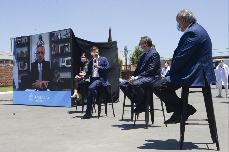 Kicillof participó junto al presidente del anuncio de inversiones en la industria frigorífica