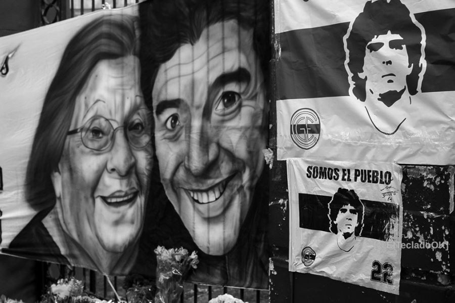 En fotos: Gimnasia volvió a abrir sus tribunas para despedir a Diego Armando Maradona