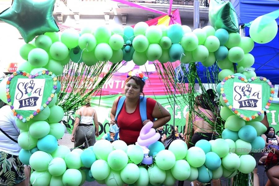 Aborto legal: Las fotos del lado verde del Congreso