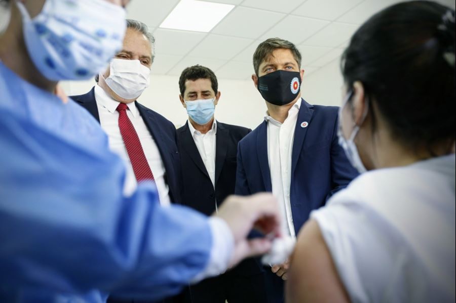 Kicillof recorrió las instalaciones de un hospital oncológico junto al presidente Alberto Fernández