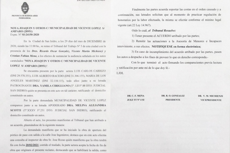 La Justicia ordena a Jorge Macri reabrir la salida de un barrio que fue cerrado con un tapial