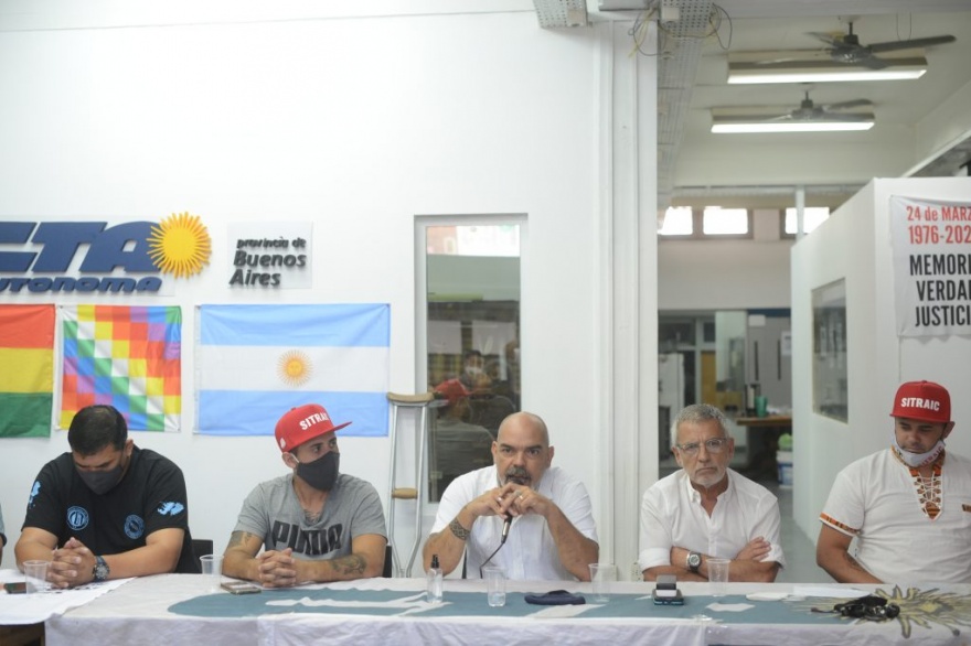 Grosi: “Desterrar la violencia y la extorsión será una acción política permanente por parte del Sitraic”