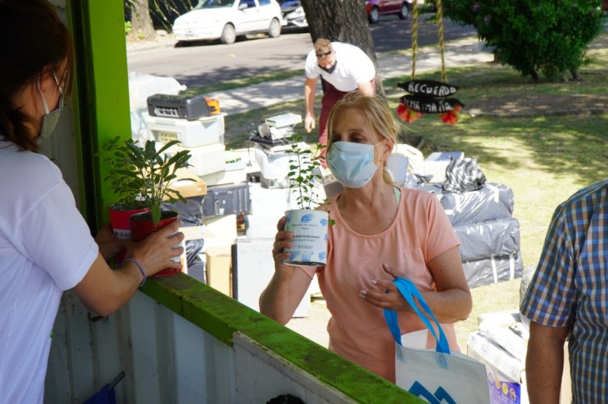 Eco-Canje en La Plata: Intercambian residuos secos por plantines, semillas, compost o bolsas verdes