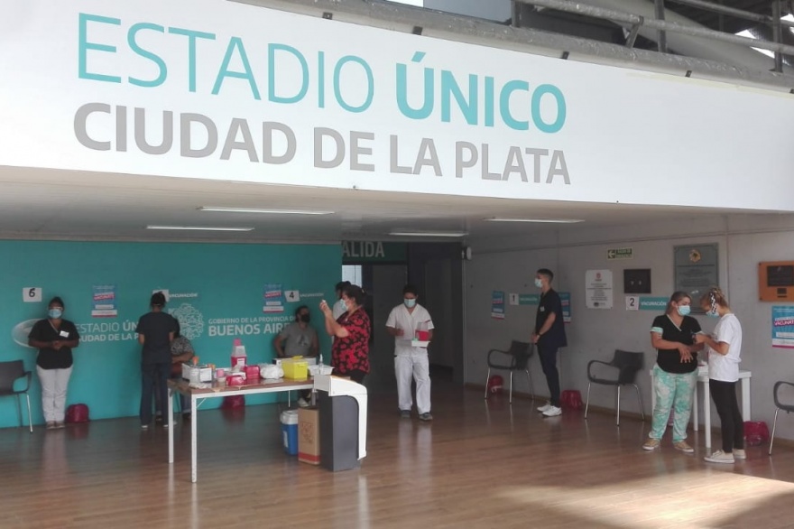 Se reanudó la vacunación en el Estadio Único de La Plata