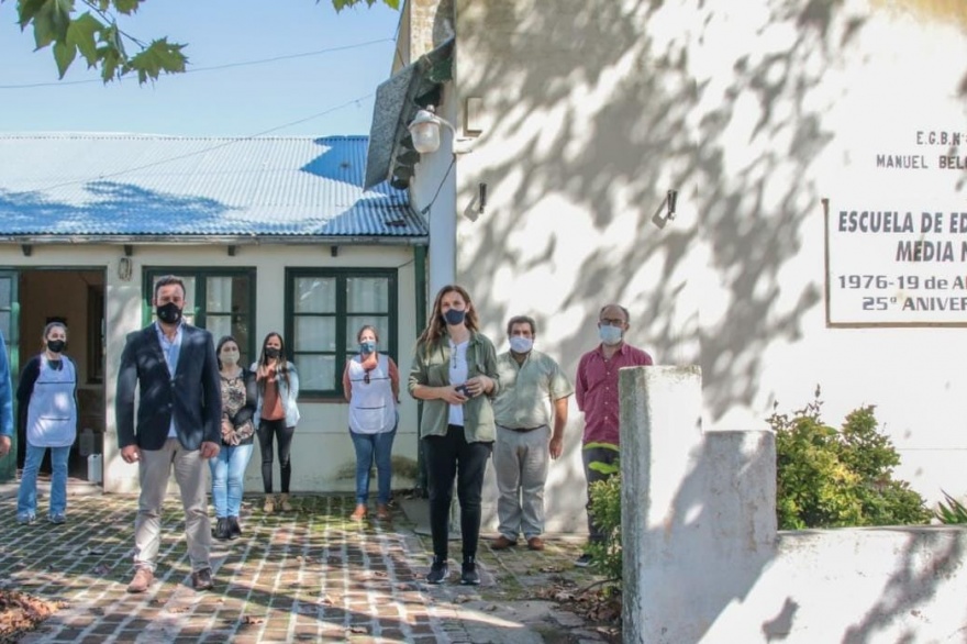 Ralinqueo recorrió la obra de la escuela de Del Valle