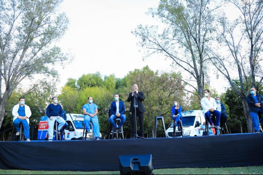 Insaurralde anunció la entrega de un beneficio económico a casi 2000 trabajadores de salud de Lomas