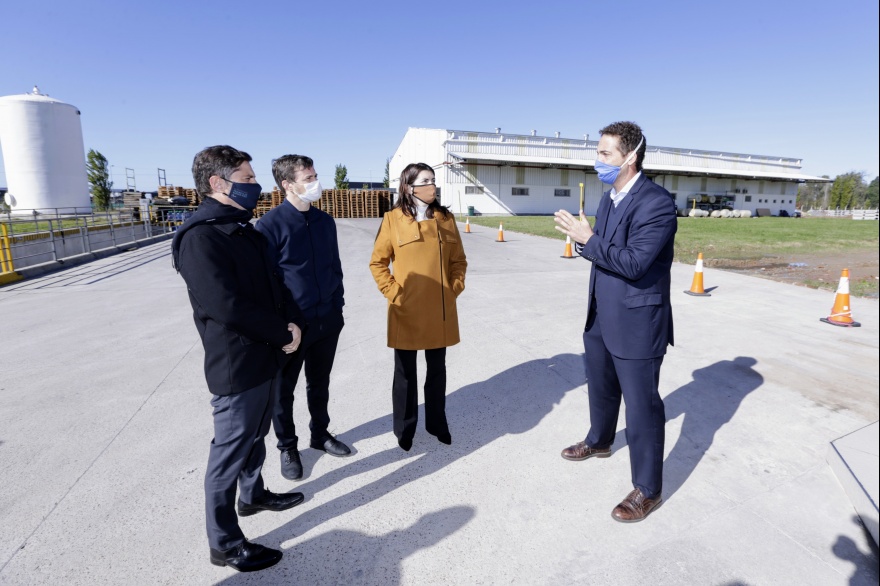 Kicillof, Costa y Mariel Fernández encabezaron la habilitación del Parque Industrial Moreno I