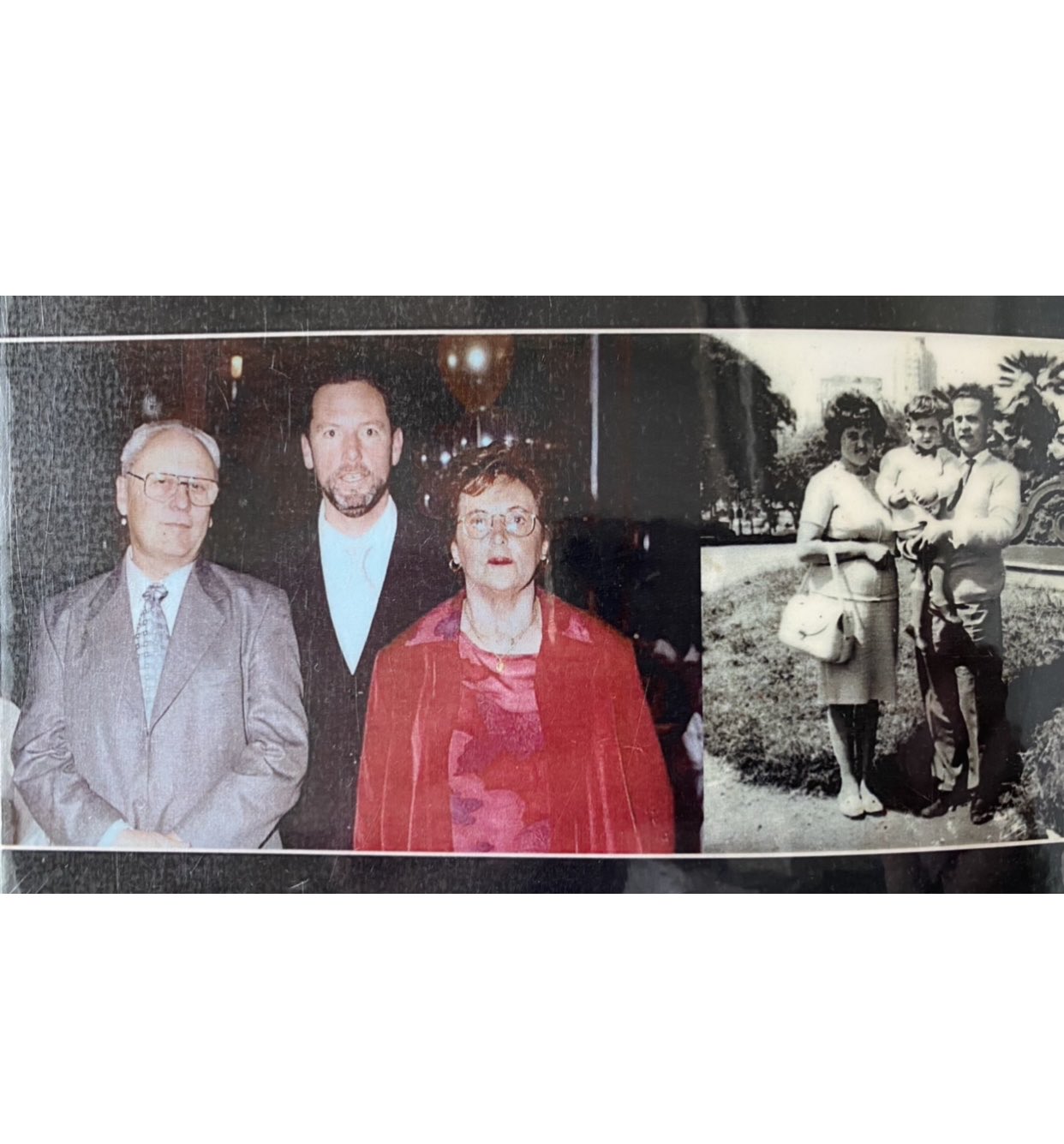 Walter Torchio y sus padres.