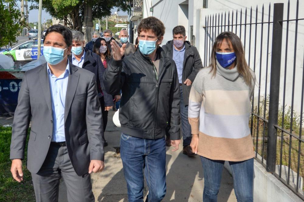 Andreotti, Galmarini y Marinucci recorrieron obras del túnel de Sobremonte