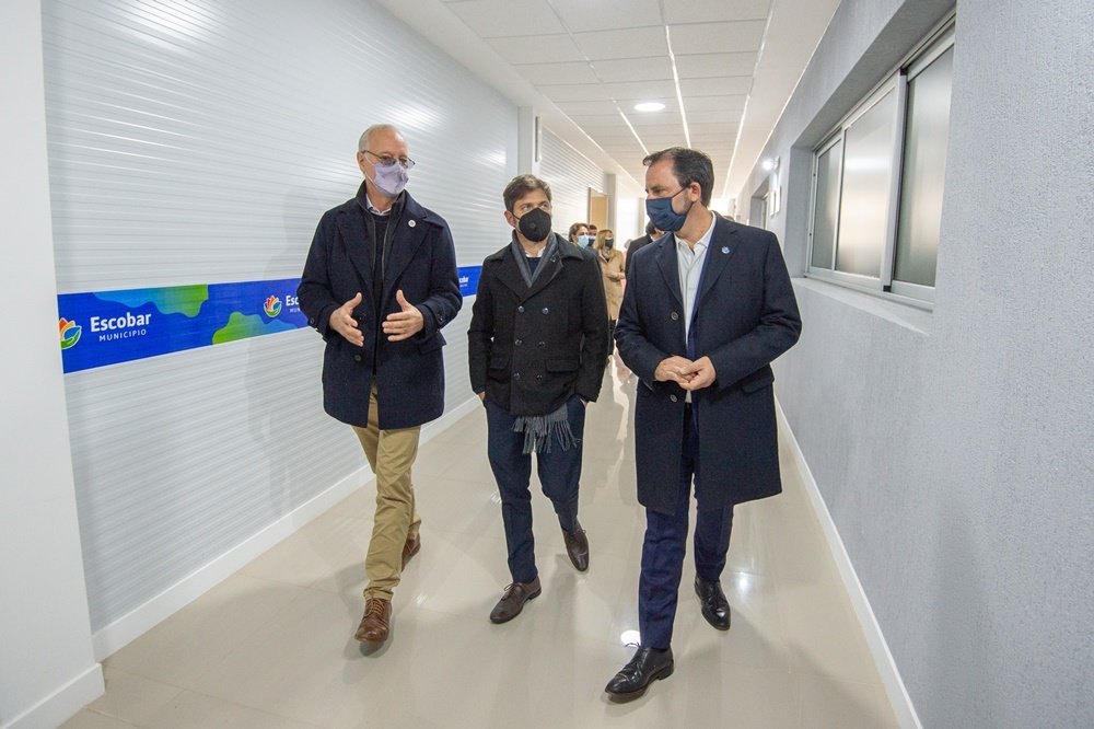 Kicillof inauguró el área de internación de la unidad de diagnóstico precoz