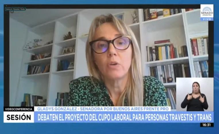 El discurso de Gladys González: "Yo elijo hacerme cargo hoy"