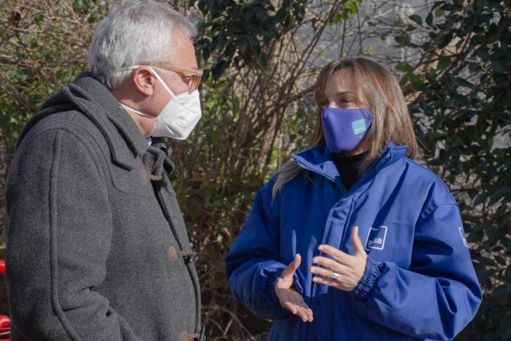 Malena Galmarini y Julio Zamora inauguraron una red de agua potable en Tigre