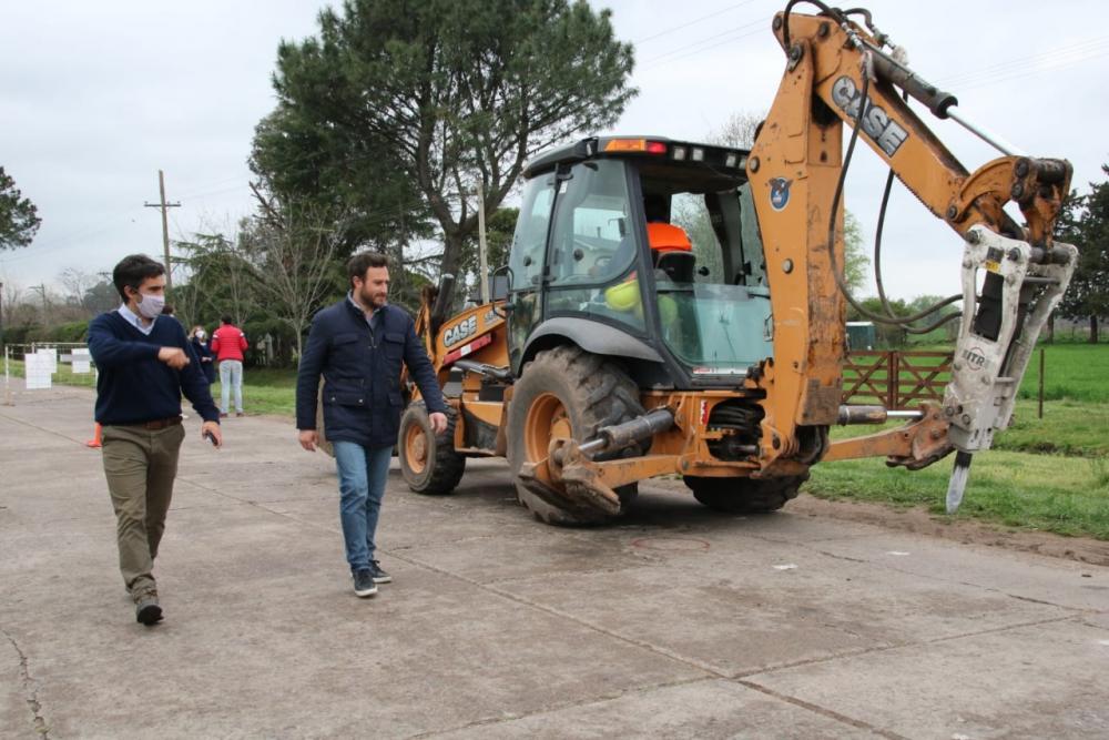 Ralinqueo, en el inicio de las tareas de la reparación del acceso Lebensohn