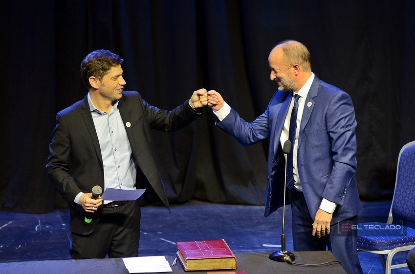 En 10 fotos: Kicillof le tomó juramento a Insaurralde, Nardini y Álvarez Rodríguez