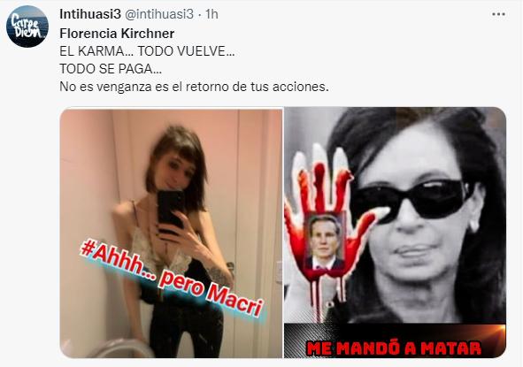Fotos y polémica: trolls macristas destilan todo su odio contra Florencia K y CFK