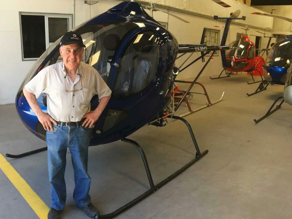 Saladillo de luto: murió el número 1 de los helicópteros, Pirincho Cicaré