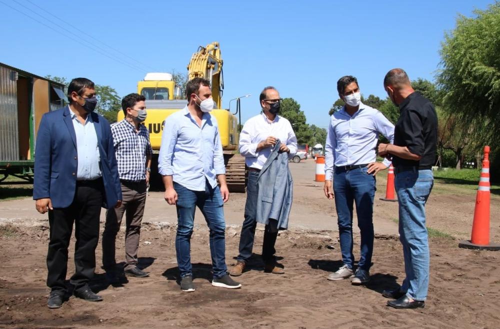 Ralinqueo destacó el avance de “una de las obras más importantes para 25 de Mayo”