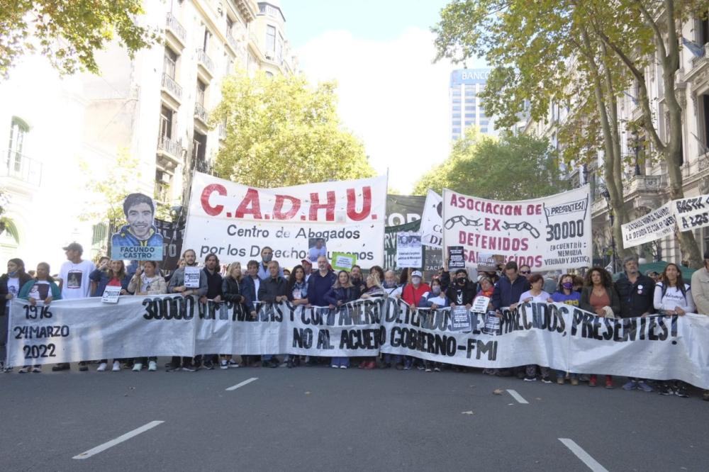 Día de la Memoria: la izquierda tuvo su plaza contra el acuerdo con el FMI