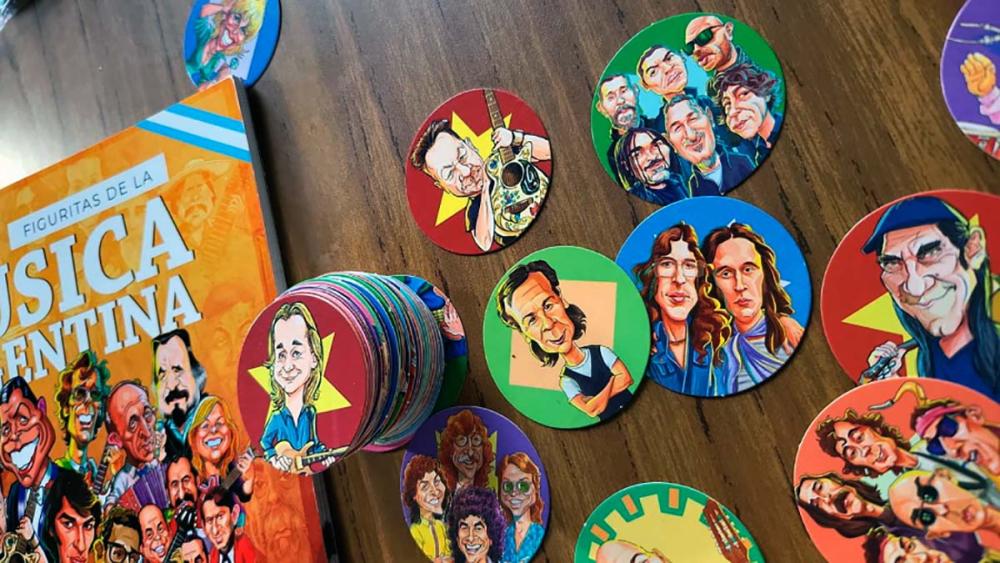 La mejor colección: presentaron el álbum de figuritas de la música argentina