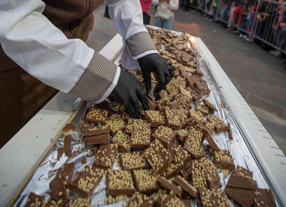 La más larga y la más grande: Argentina rompió un doble récord con el chocolate