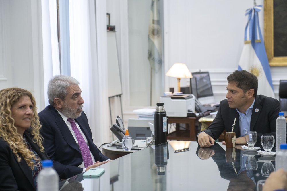 Aníbal Fernández visitó a Axel Kicillof y le bajó “tensión” a la interna del FDT