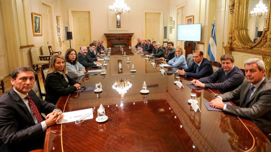 La Liga de Gobernadores se reúne con Alberto Fernández en la Casa Rosada