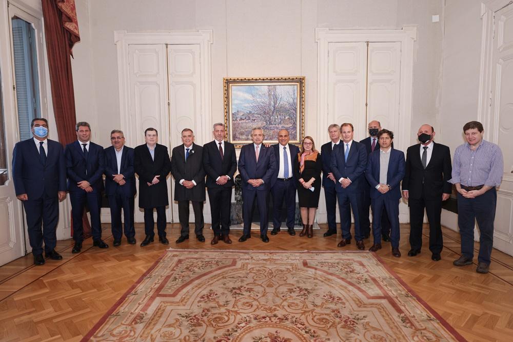 El Presidente se reunió con la liga de los gobernadores en Casa Rosada