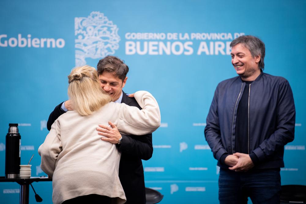 Kicillof y Máximo celebraron el año del programa que reconoce las tareas de cuidado